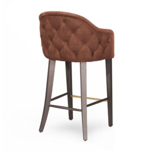 Laurie Buttoned Barstool - 1