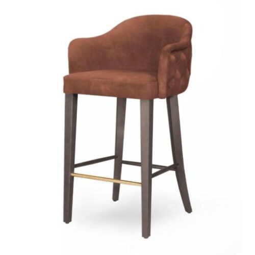 Laurie Buttoned Barstool